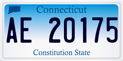 CT license plate AE20175