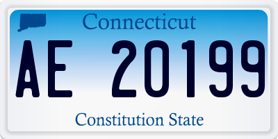 CT license plate AE20199