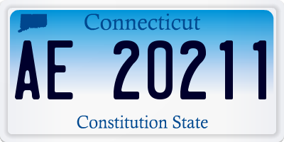 CT license plate AE20211