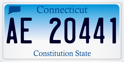 CT license plate AE20441