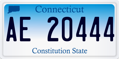 CT license plate AE20444