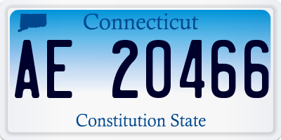 CT license plate AE20466
