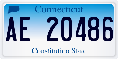 CT license plate AE20486