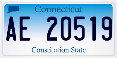 CT license plate AE20519