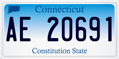 CT license plate AE20691