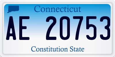 CT license plate AE20753