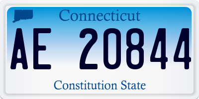 CT license plate AE20844