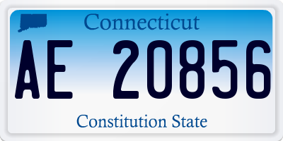 CT license plate AE20856
