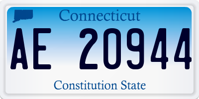 CT license plate AE20944