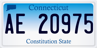 CT license plate AE20975