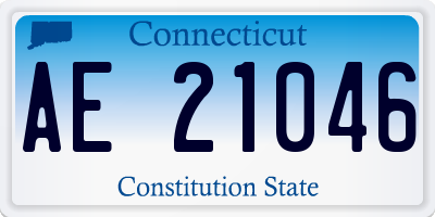 CT license plate AE21046