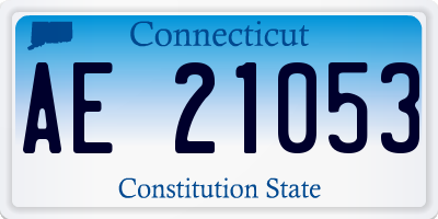 CT license plate AE21053