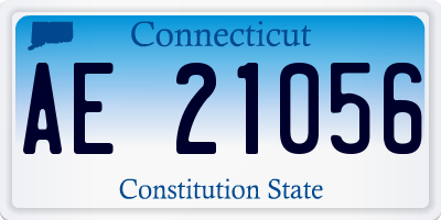 CT license plate AE21056