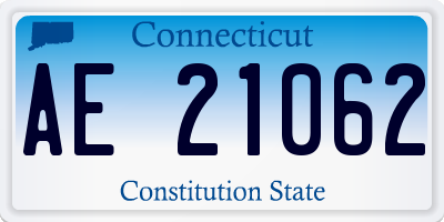 CT license plate AE21062