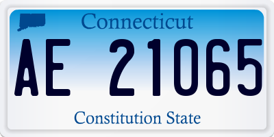 CT license plate AE21065