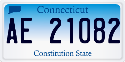 CT license plate AE21082