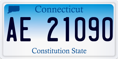 CT license plate AE21090