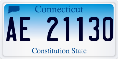 CT license plate AE21130