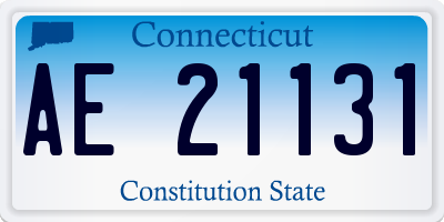 CT license plate AE21131