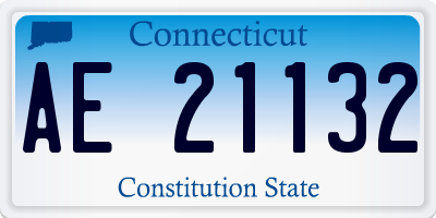 CT license plate AE21132