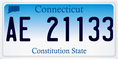 CT license plate AE21133