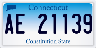 CT license plate AE21139
