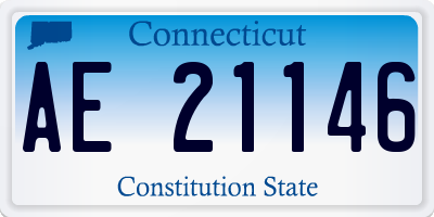 CT license plate AE21146