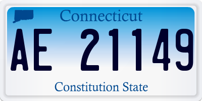 CT license plate AE21149