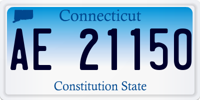 CT license plate AE21150