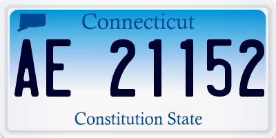CT license plate AE21152