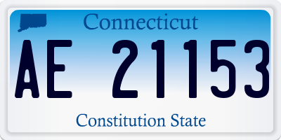 CT license plate AE21153