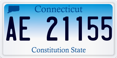 CT license plate AE21155