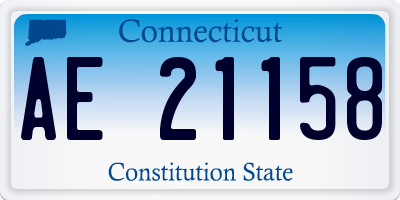 CT license plate AE21158