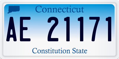 CT license plate AE21171