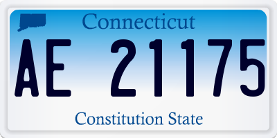 CT license plate AE21175