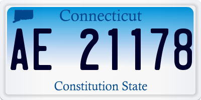 CT license plate AE21178