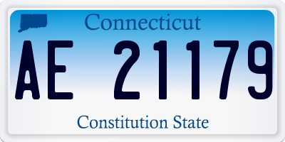 CT license plate AE21179