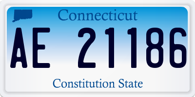 CT license plate AE21186