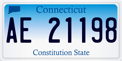 CT license plate AE21198