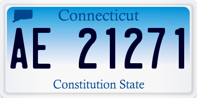 CT license plate AE21271