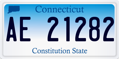 CT license plate AE21282