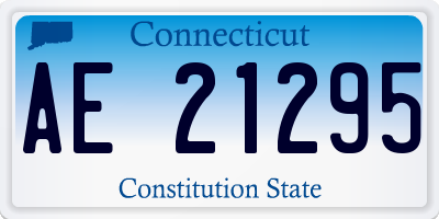 CT license plate AE21295