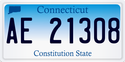 CT license plate AE21308