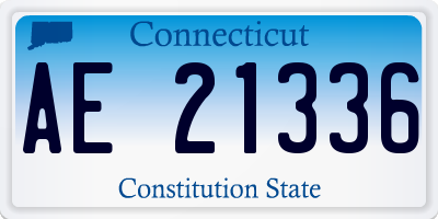 CT license plate AE21336