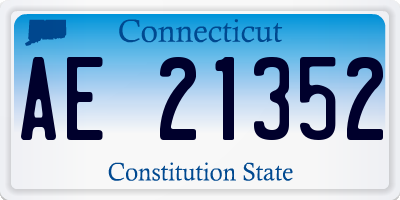 CT license plate AE21352
