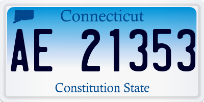 CT license plate AE21353