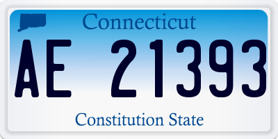 CT license plate AE21393