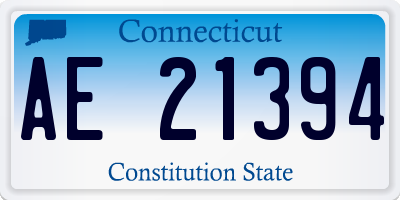 CT license plate AE21394