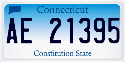 CT license plate AE21395