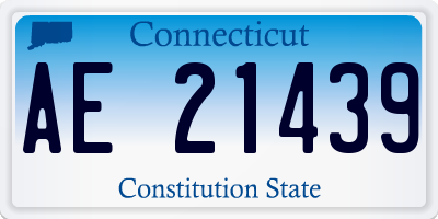 CT license plate AE21439